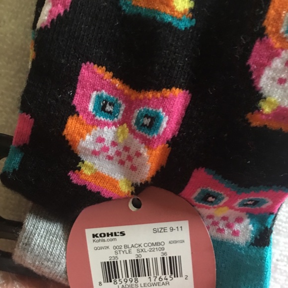 NWT SO 2 pack owl socks - Picture 5 of 6